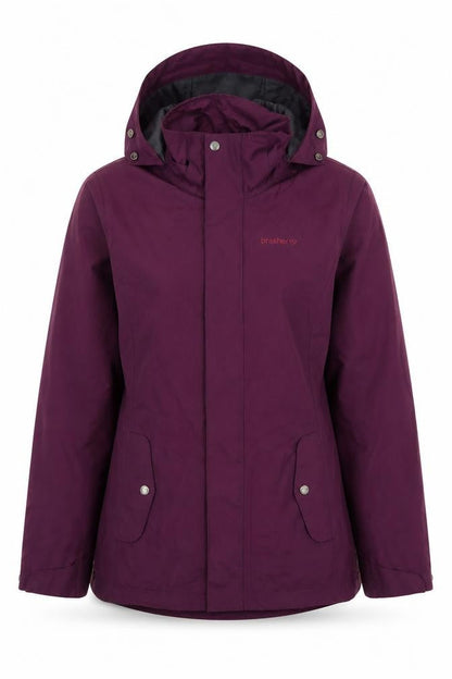Brasher Women's Purple Waterproof Rain Coat Jacket Size 6