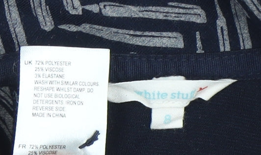 Womens UK Size 8 White Stuff Blue Basic Blouse