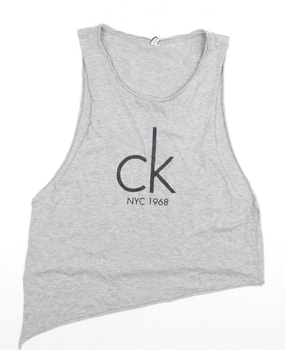 Unisex Adults UK Size M Calvin Klein Grey  T-Shirt