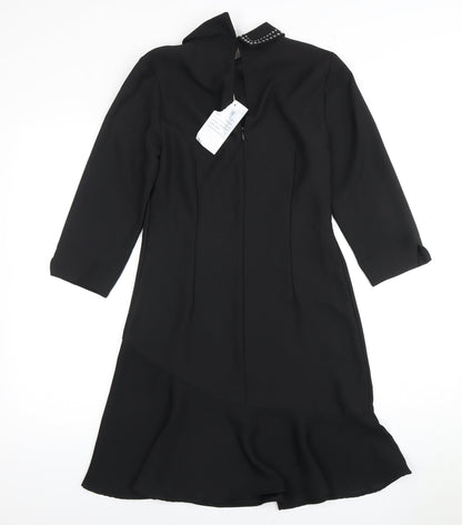 Warehouse Women's Black Collared Dress Size 18