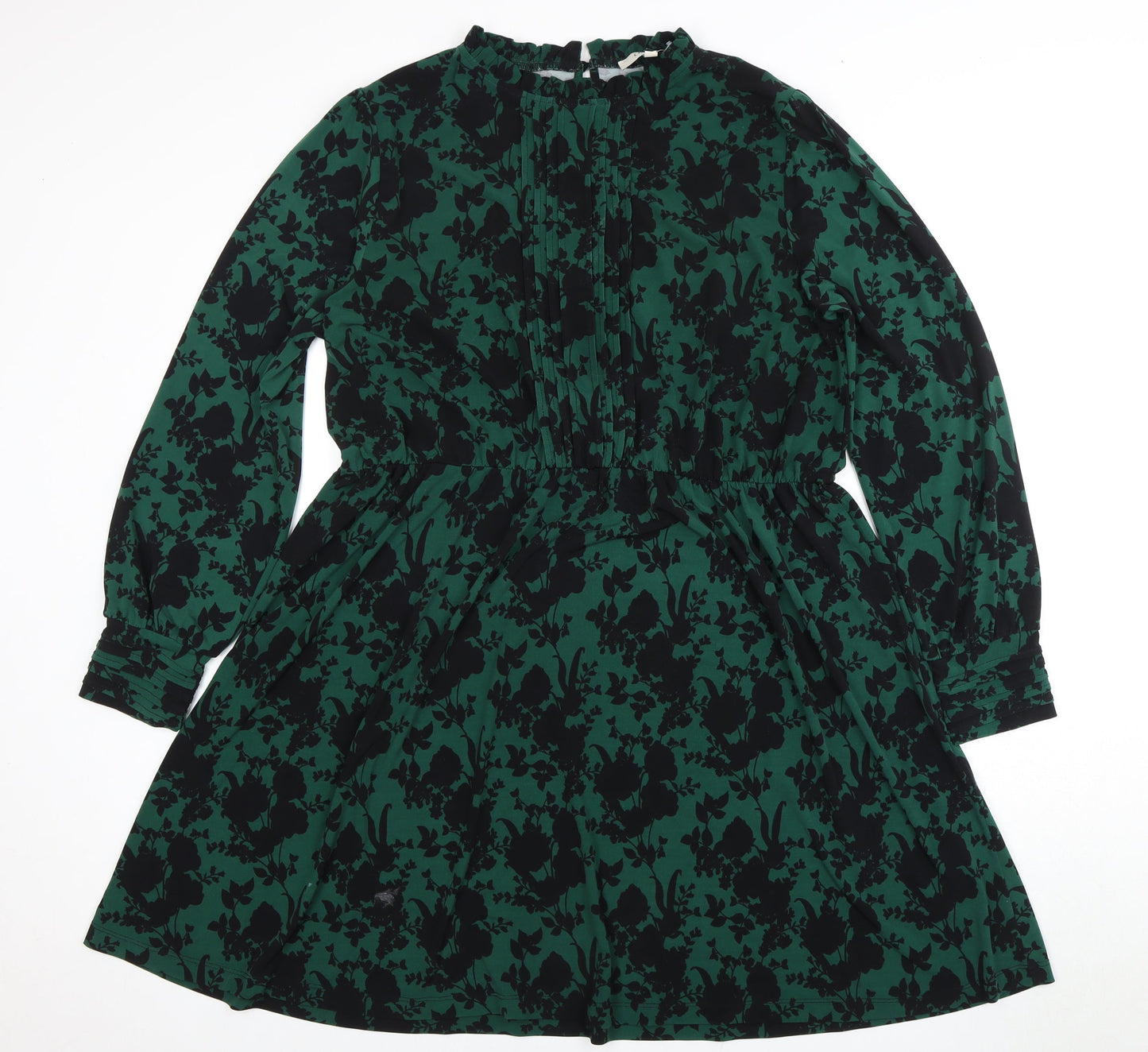 Oasis Women's Floral A-Line Knee Length Dress XL