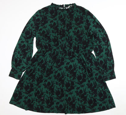 Oasis Women's Floral A-Line Knee Length Dress XL