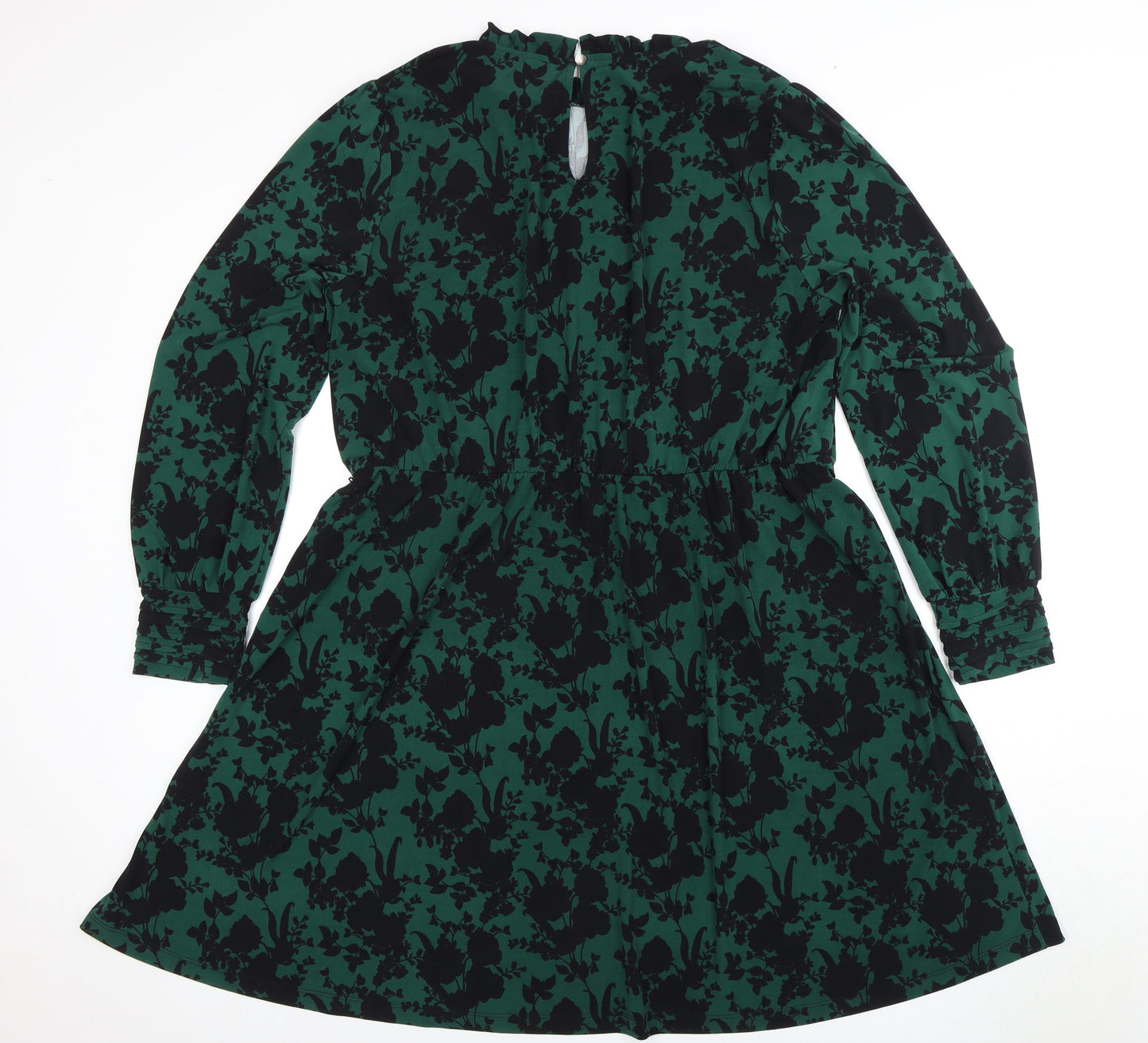 Oasis Women's Floral A-Line Knee Length Dress XL