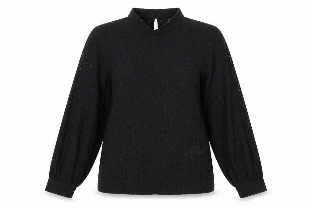 Womens UK Size 8 Warehouse Black Basic Blouse