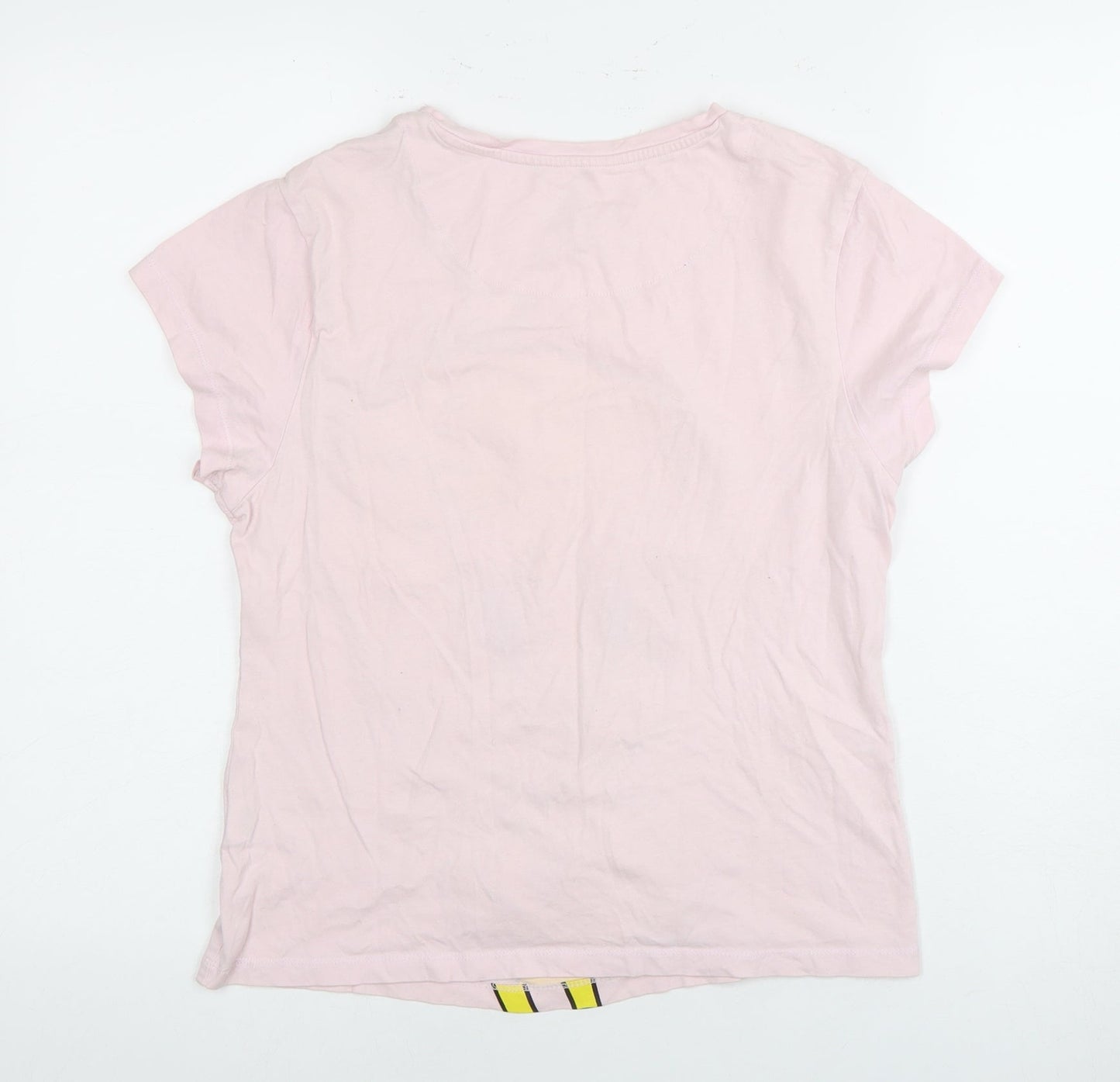 Womens UK Size XS Looney Tunes Pink Basic T-Shirt