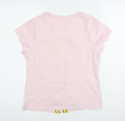Womens UK Size XS Looney Tunes Pink Basic T-Shirt