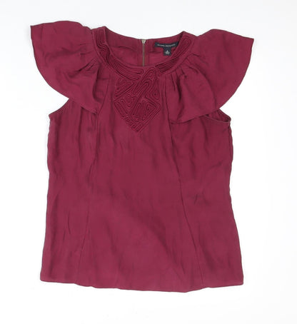 Banana Republic Women's Red Silk Sleeveless Blouse S