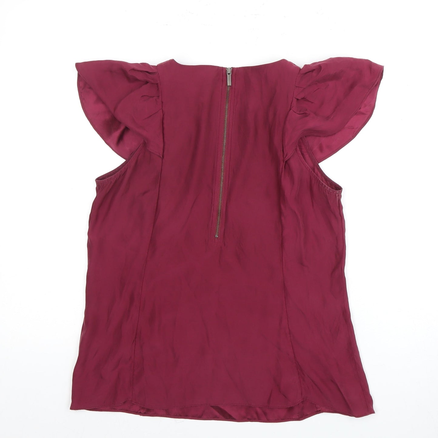 Banana Republic Women's Red Silk Sleeveless Blouse S