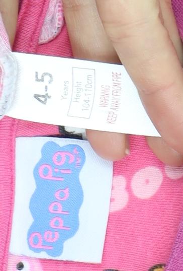 Peppa Pig Girls Pink Halloween Long Sleeve T-Shirt 4-5 Years