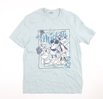 George Men's Blue Mickey Graphic T-Shirt M