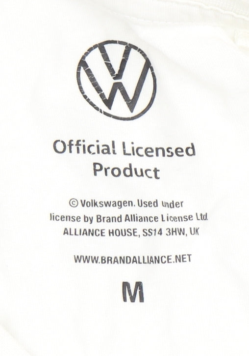 Tu Men's White Volkswagen Graphic T-Shirt, Size M