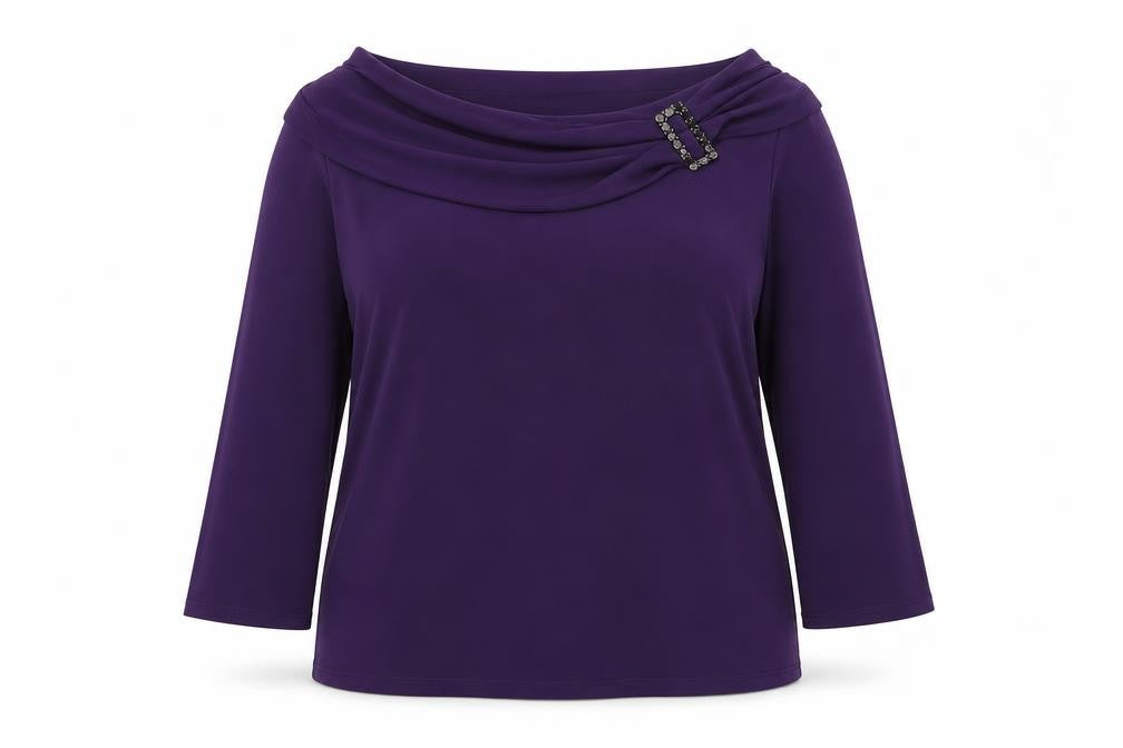 Womens UK Size 14 Wallis Purple Basic Blouse