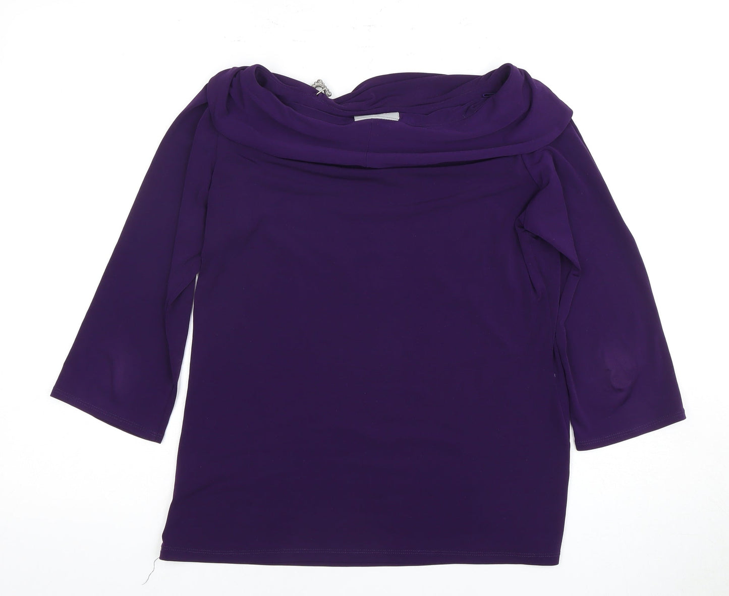 Womens UK Size 14 Wallis Purple Basic Blouse