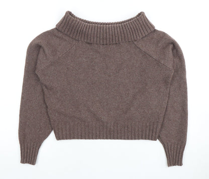 Womens UK Size S Hollister Brown Pullover Jumper