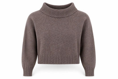 Womens UK Size S Hollister Brown Pullover Jumper