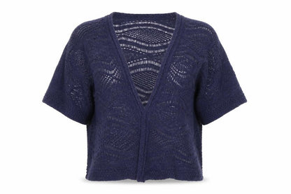Marks and Spencer Women's Blue Open-Knit Cardigan Size 14