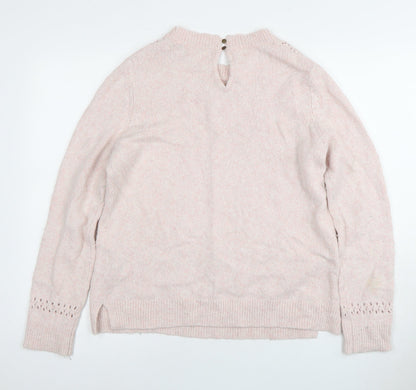 Fat Face Women’s Pink Knit Pullover Jumper Size 14