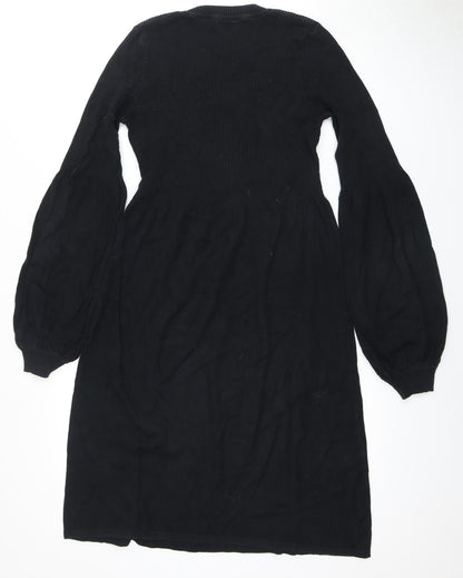 United Colors of Benetton Women's Black Dress, M