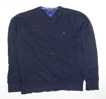 Tommy Hilfiger Men's Blue M Knit Pullover Jumper