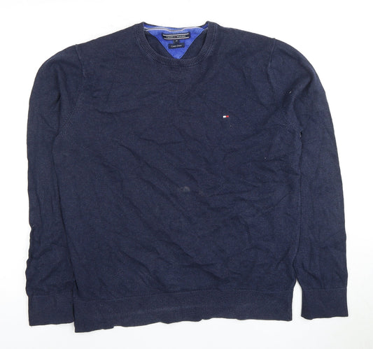 Tommy Hilfiger Men's Blue M Knit Pullover Jumper