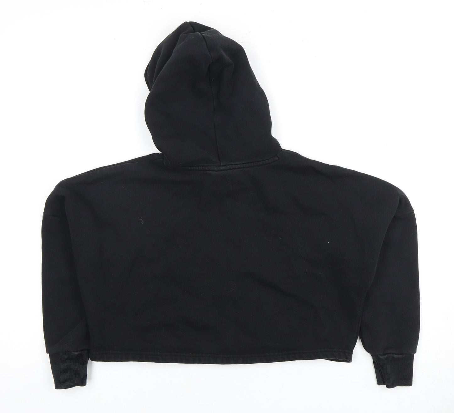 Puma Girls Black Hoodie Logo Pullover 11-12 Years Casual