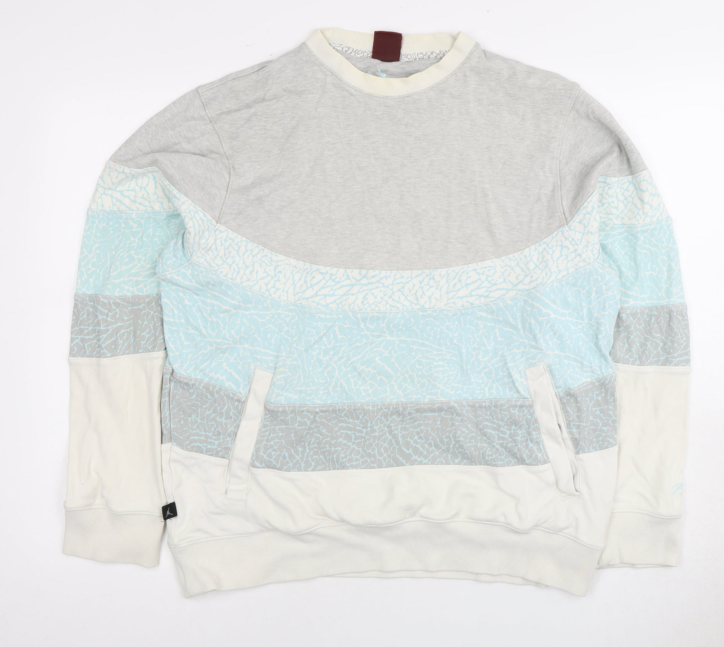 Unisex Multicoloured Sweatshirt, L, Pullover, Logo Accents