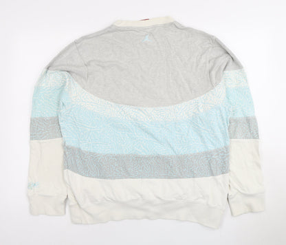 Unisex Multicoloured Sweatshirt, L, Pullover, Logo Accents