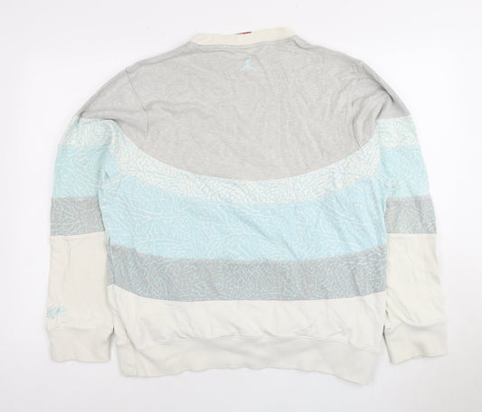 Unisex Multicoloured Sweatshirt, L, Pullover, Logo Accents