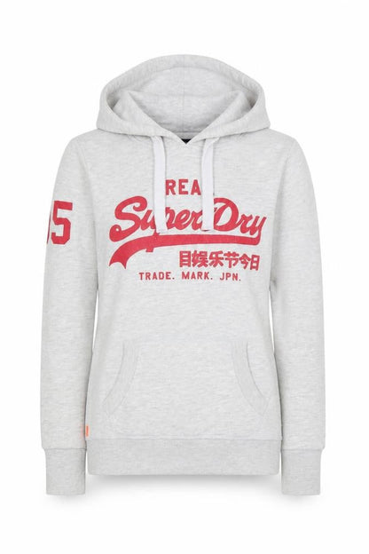 Womens UK Size 8 Superdry Grey Pullover Hoodie