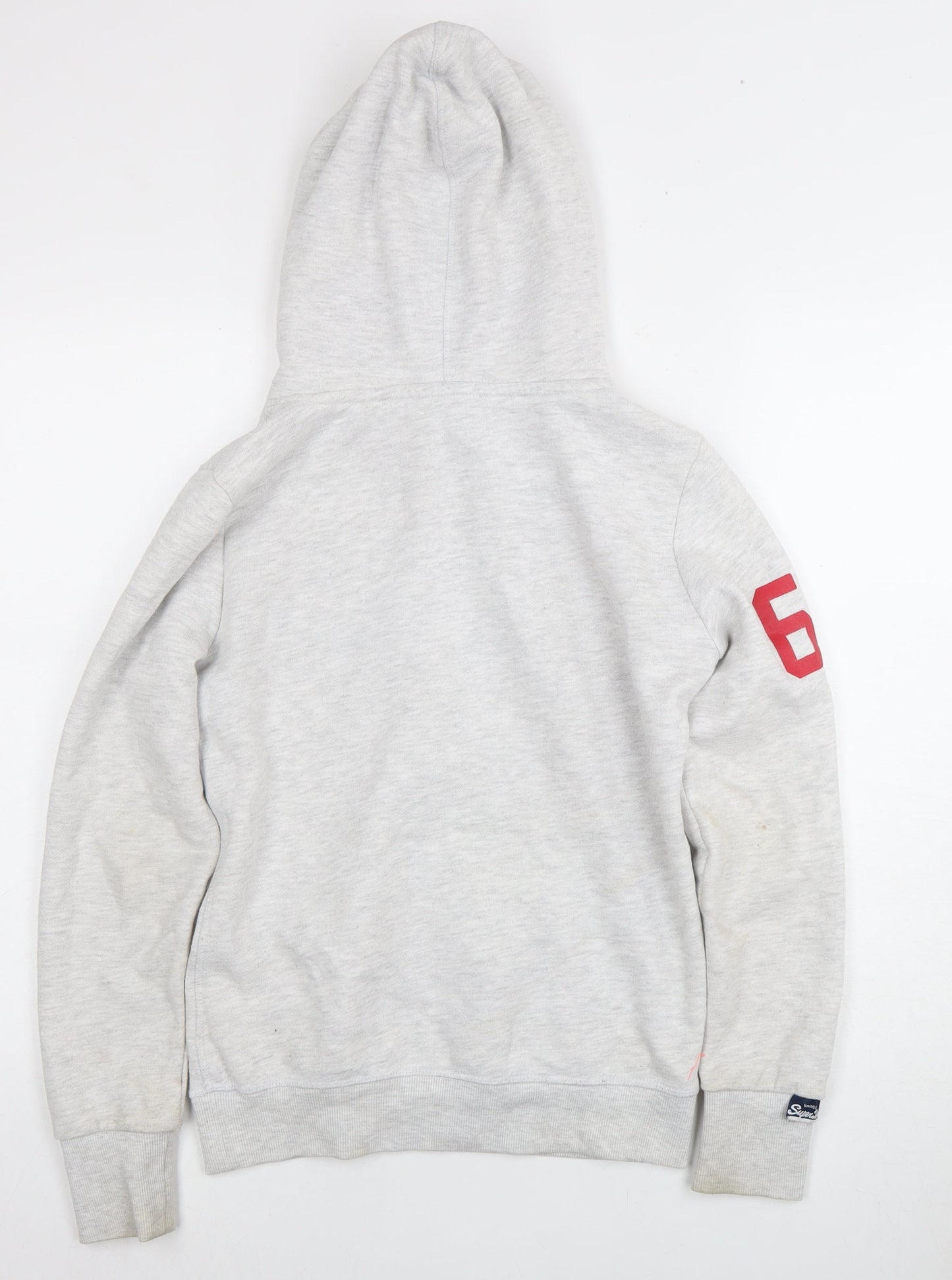 Womens UK Size 8 Superdry Grey Pullover Hoodie