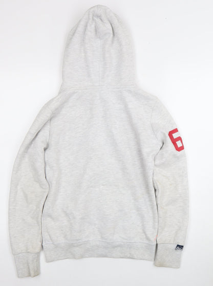 Womens UK Size 8 Superdry Grey Pullover Hoodie