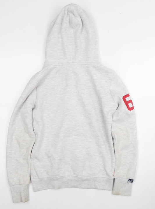 Superdry Women’s Grey Pullover Hoodie Size 8