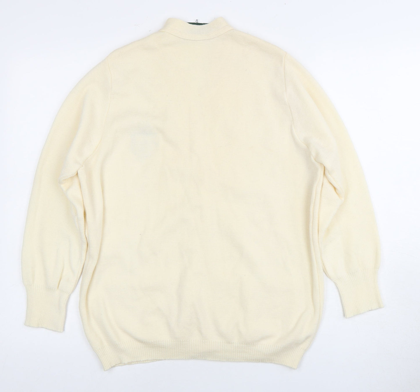 Balmoral Women's Ivory Cardigan 12 V-Neck Wool