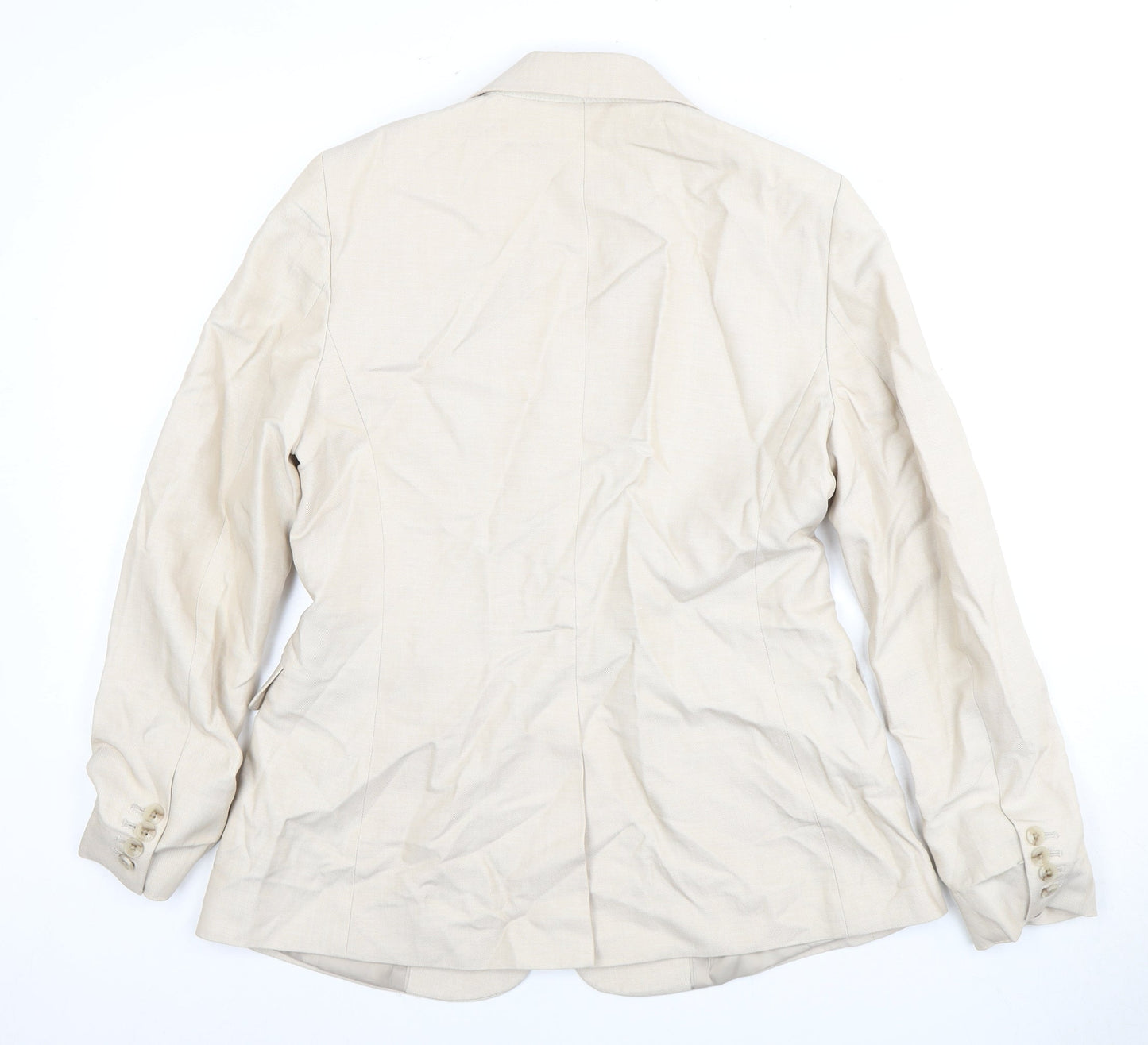 Reiss Women's Beige Suit Jacket Size 12 Business Formal