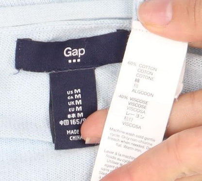 Gap Women's Blue V-Neck Cardigan - Size M