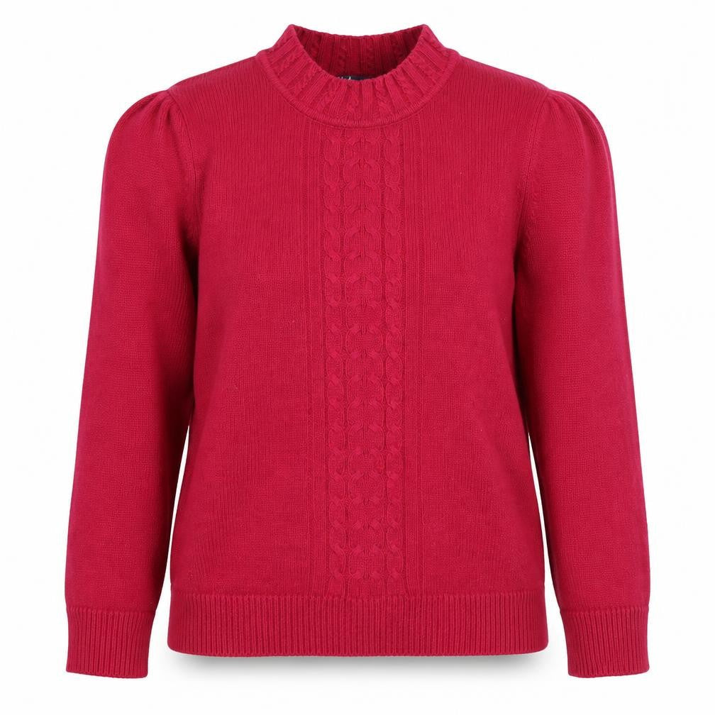 Womens UK Size S Isle Red Pullover Jumper