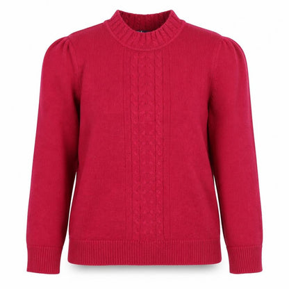 Womens UK Size S Isle Red Pullover Jumper