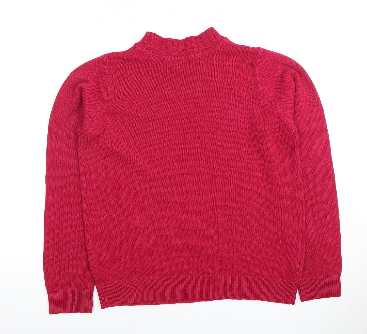 Womens UK Size S Isle Red Pullover Jumper