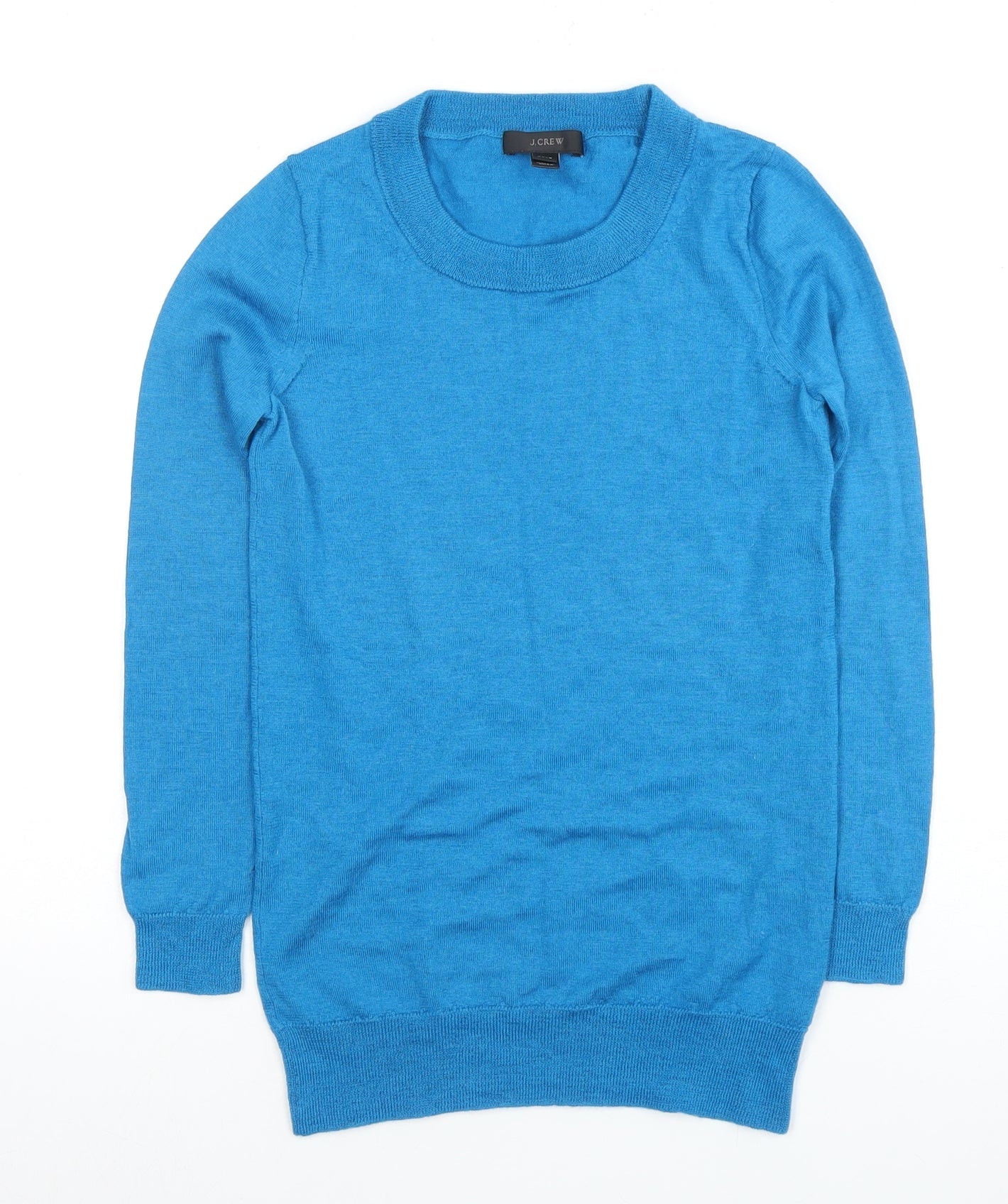 Womens UK Size 2XS J.CREW Blue Pullover Jumper