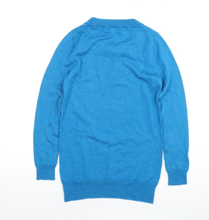 Womens UK Size 2XS J.CREW Blue Pullover Jumper