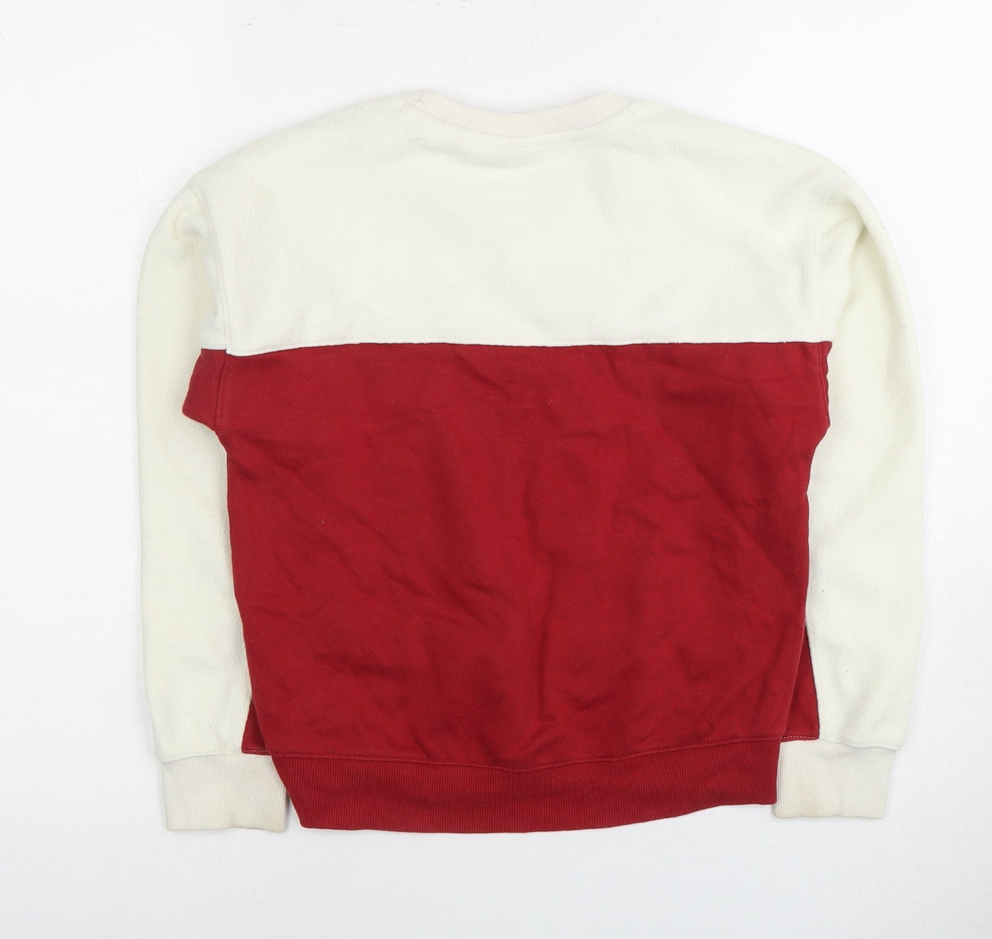 Champion Boys Red Ivory Colourblock Sweatshirt M