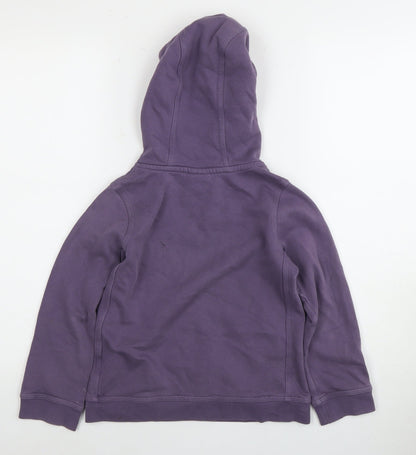 Nike Girls Purple Hoodie XS Pullover with Logo