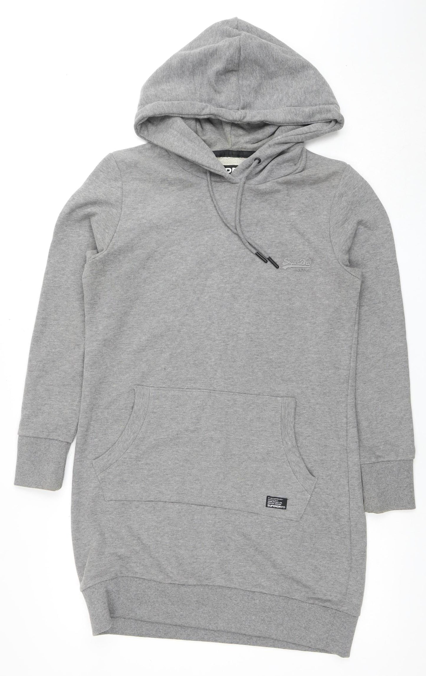 Superdry Grey Women's Pullover Hoodie Size 16 for Casual Wear