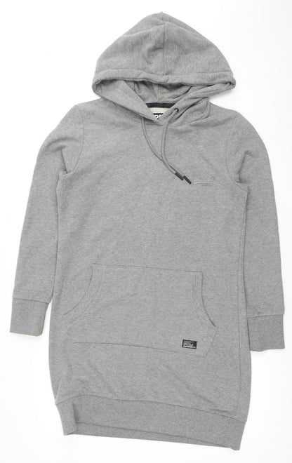 Superdry Grey Women's Pullover Hoodie Size 16 for Casual Wear