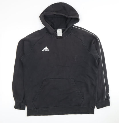 Adidas Men's Black Pullover Hoodie L Logo Graphic