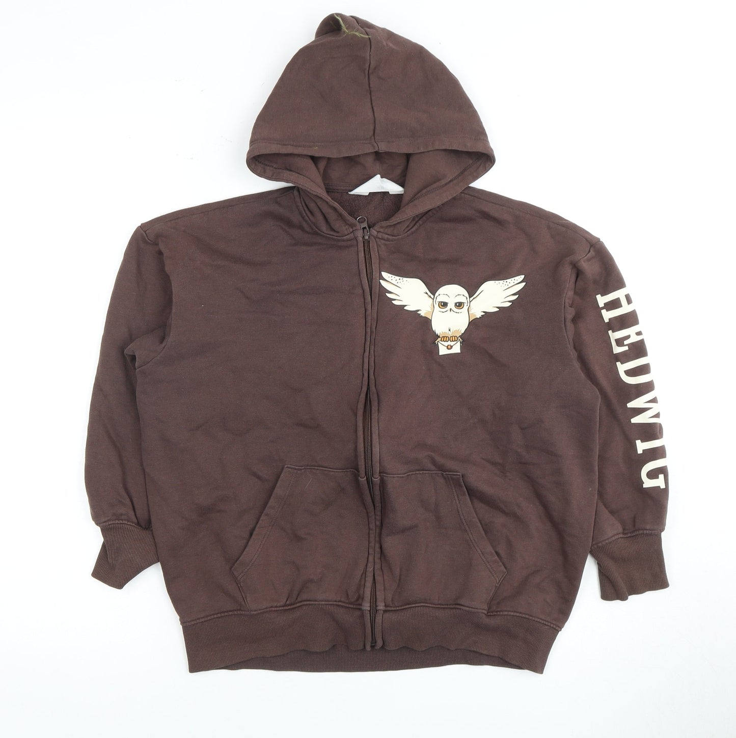 H&M Boys Brown Full Zip Harry Potter Hoodie, Size 10 Years
