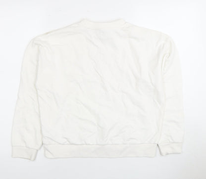Juicy Couture Girls White Pullover Sweatshirt, 11 Years