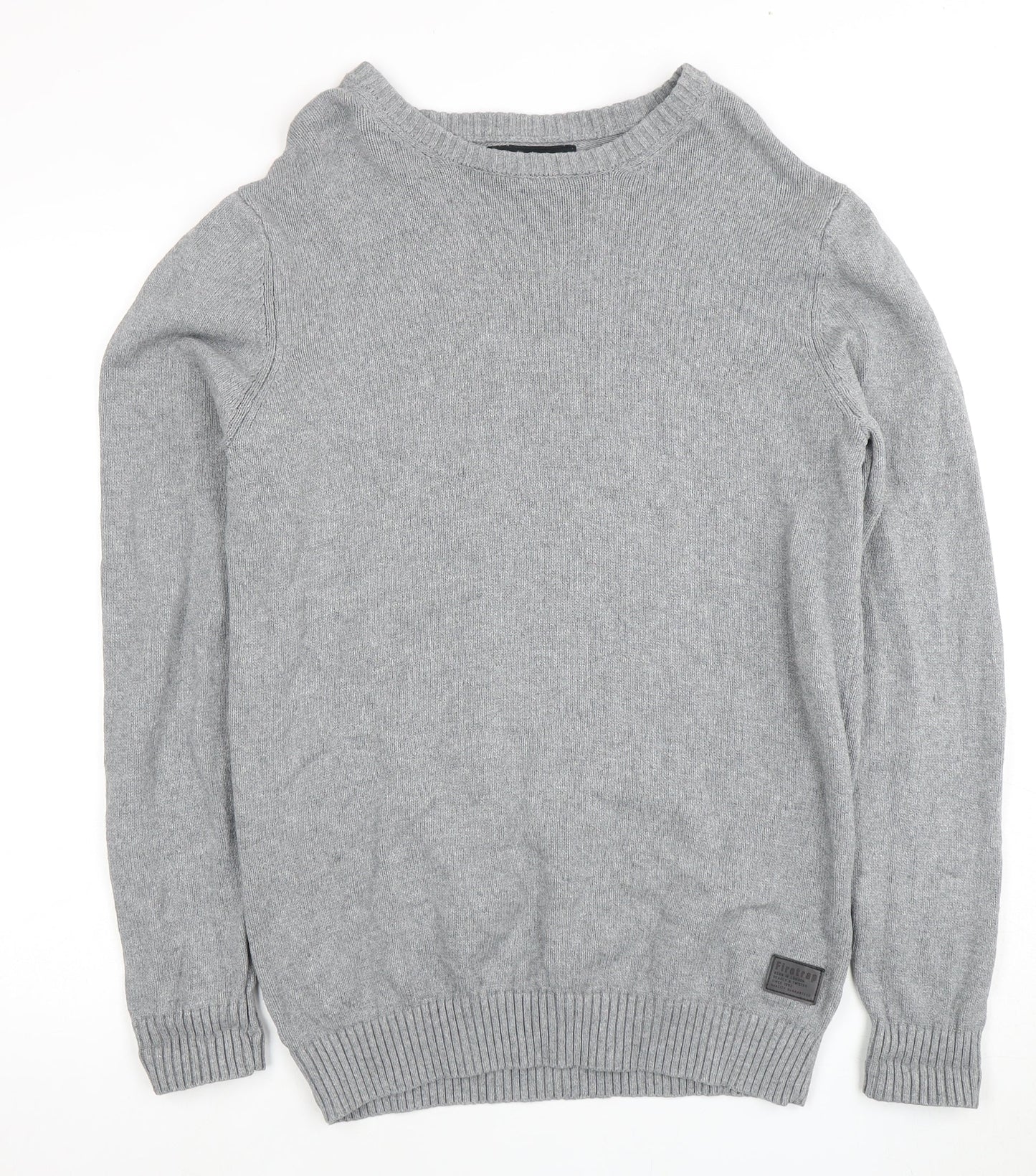 Firetrap Men’s Grey XL Crew Neck Pullover Jumper