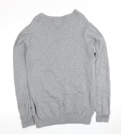 Firetrap Men’s Grey XL Crew Neck Pullover Jumper