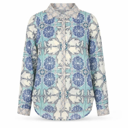 Womens UK Size 12 Warehouse Multicoloured Basic Blouse
